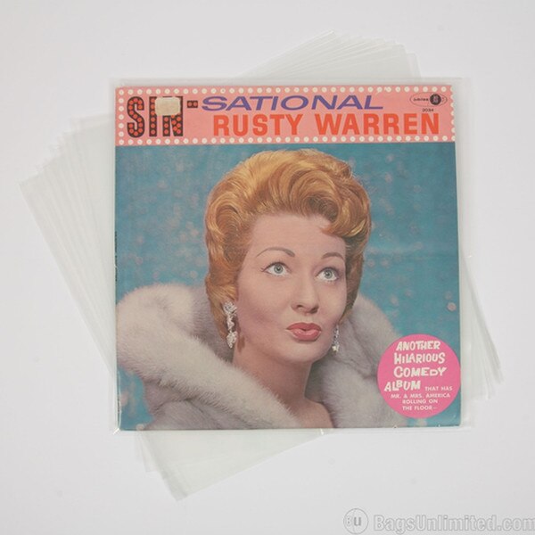 Clear Polyethylene LP Record Jacket